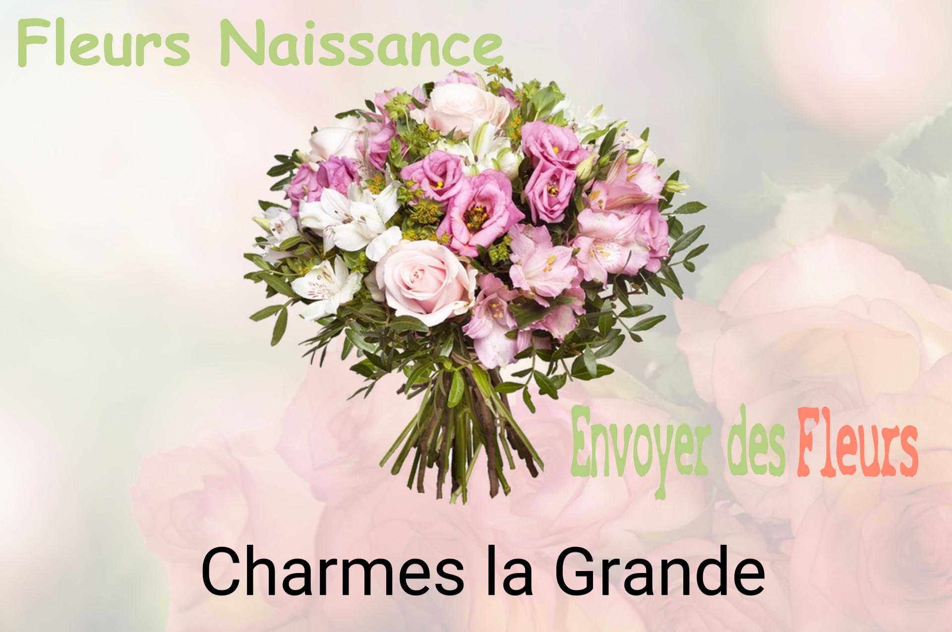 Bouquet de fleurs de naissance livré à Charmes-la-Grande